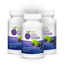 Lot de trois bouteilles Acai Berry Extreme