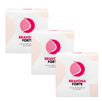 Lot de 3 boîtes Bravona Forte, correspondant à un programme de 3 mois