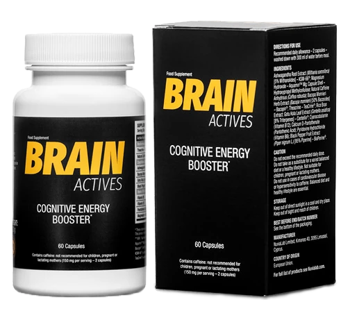 Emballage du complément Brain Actives